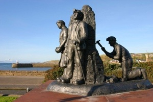 Monument to Whitehaven miners Monument to Whitehaven miners