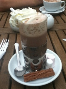 A hot chocolate in Cockermouth