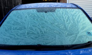 Seriously frosted car