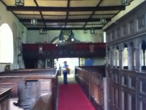 St John The Baptist Church Interior at Stokesay