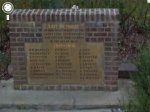 Leavesden Green memorial