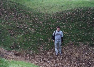 Stephen in crater