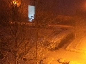 Remember - don't touch the yellow snow!! Is the yellow snow from the street lights or have the local cows and dogs been really desperate to do there business??