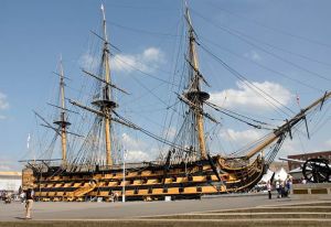 Flag Ship of Lord Nelson at the Batte of Trafalgar