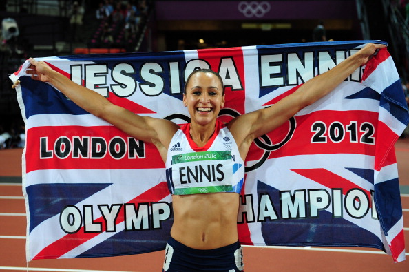 Happy Jessica Ennis