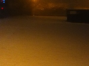 The work carpark at Stokenchurch at 6.55am this morning