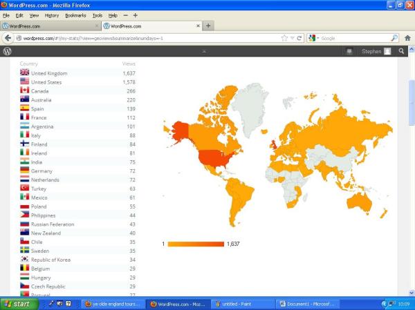 If you're country is highlighted then thank-you!