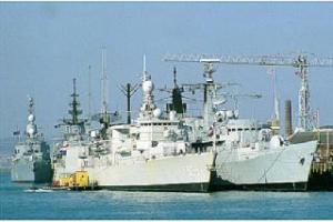 The tour of Portsmout Harbour has different ships every day.