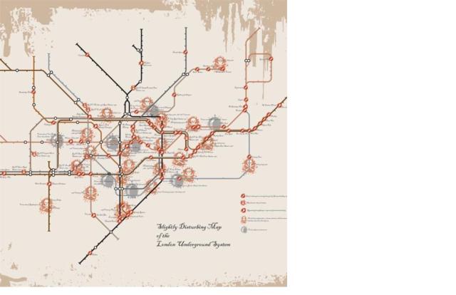 Map of London Plague pits