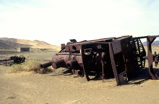 Remains of a train