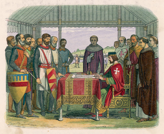 The Magna Carta signing