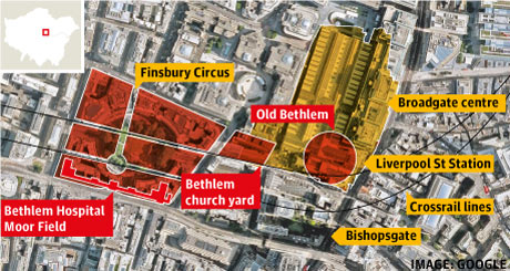 Location of Bethlem sites