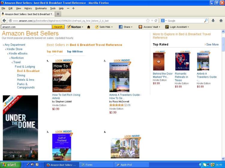 Number 1 best seller Bed and Breakfast Reference