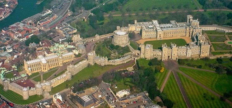 Aerial view of Windsor Castle