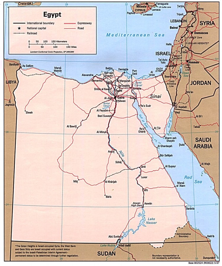 Map of Egypt