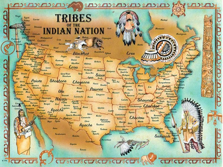 Map of Native American tribes 
