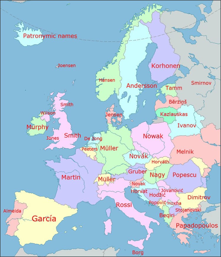Common European Surnames