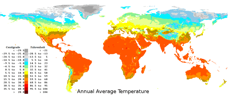 World Temperature Map