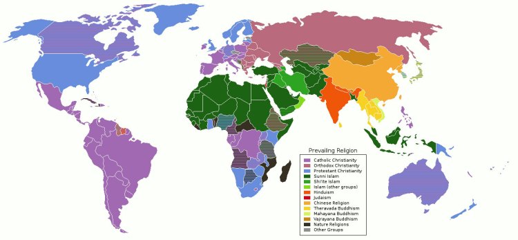 World Religions Map