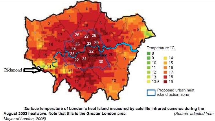 Londons Heat Island 