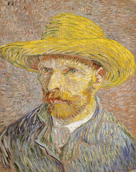 Van Gogh Portrait with Straw Hat