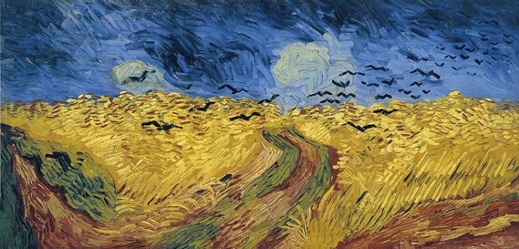 Van Gogh Wheatfield with crows