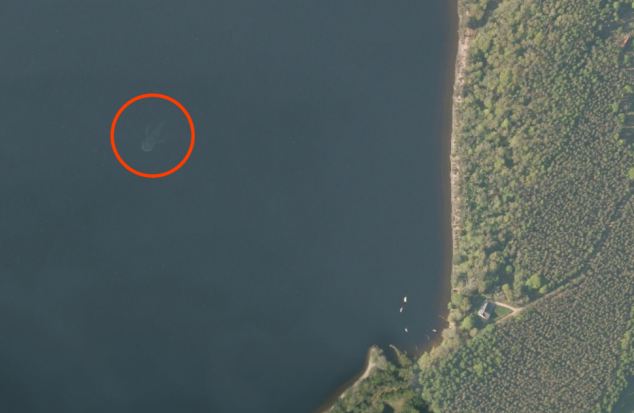 Apple Maps Nessie with scale