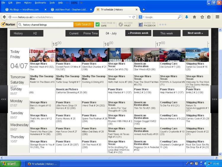 Spot the history show.  Oh that's right, there aren't any!