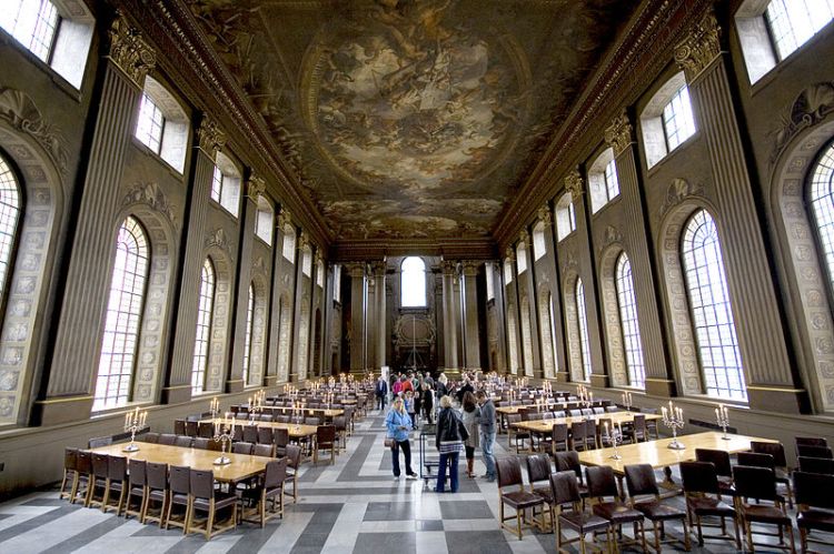 The Painted Hall at the Royal Naval Academy