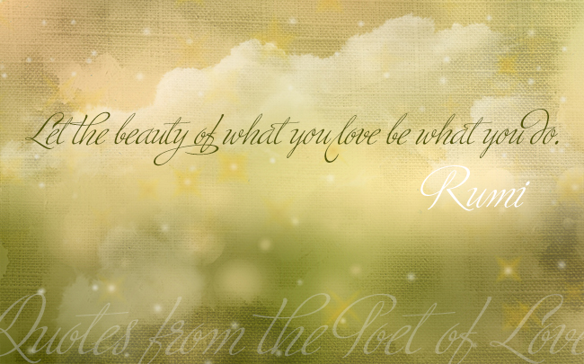 Rumi wrote on mysticism, theology, law and love.