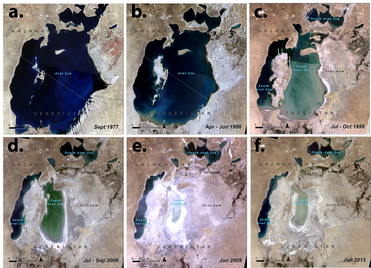 Disappearing Aral Sea