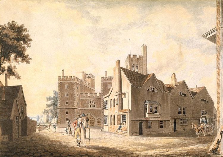 A View of the Archbishop's Palace in Lambeth