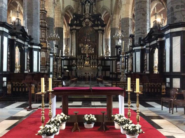 Inside St James Church, Ghent.