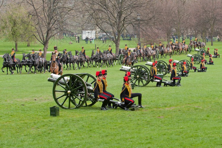 41 Gun Salute for Her Majesty's Birthday