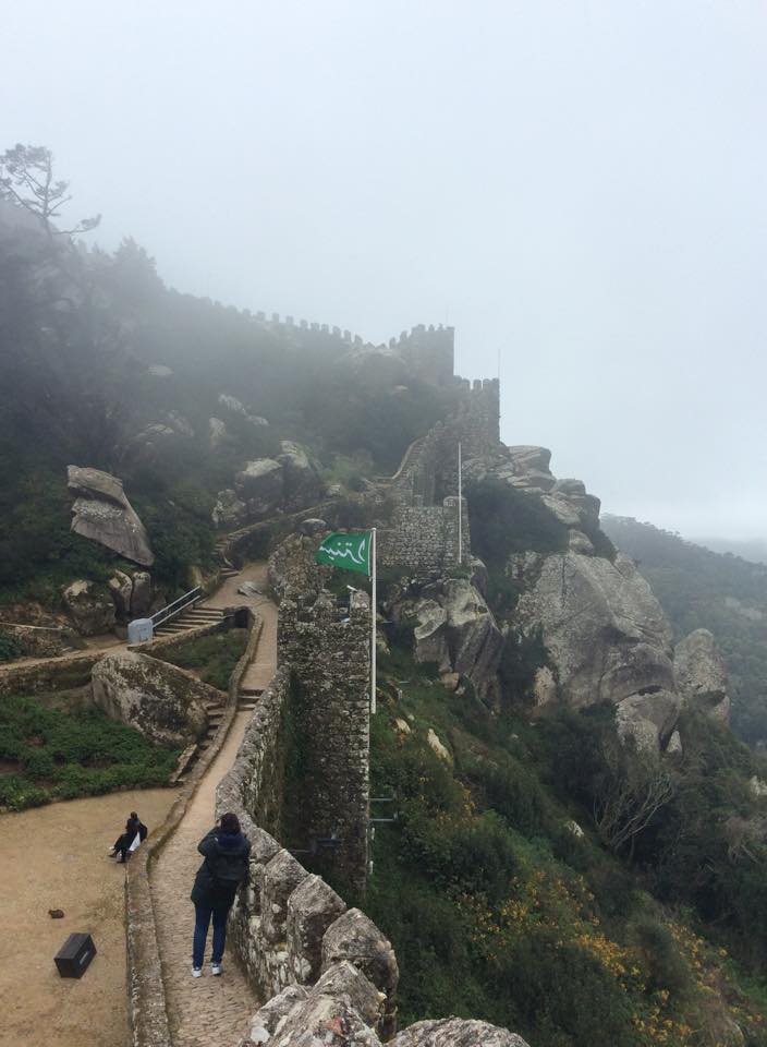 Castle of the Moors between the fog!