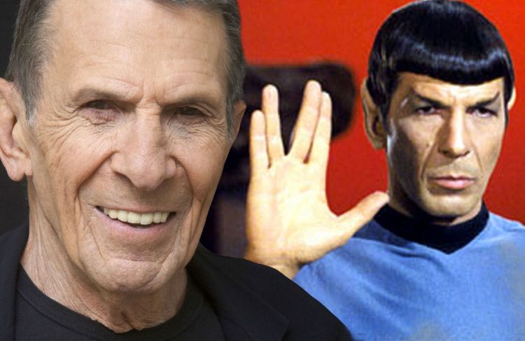 Leonard Nimoy & a young Mr. Spock.