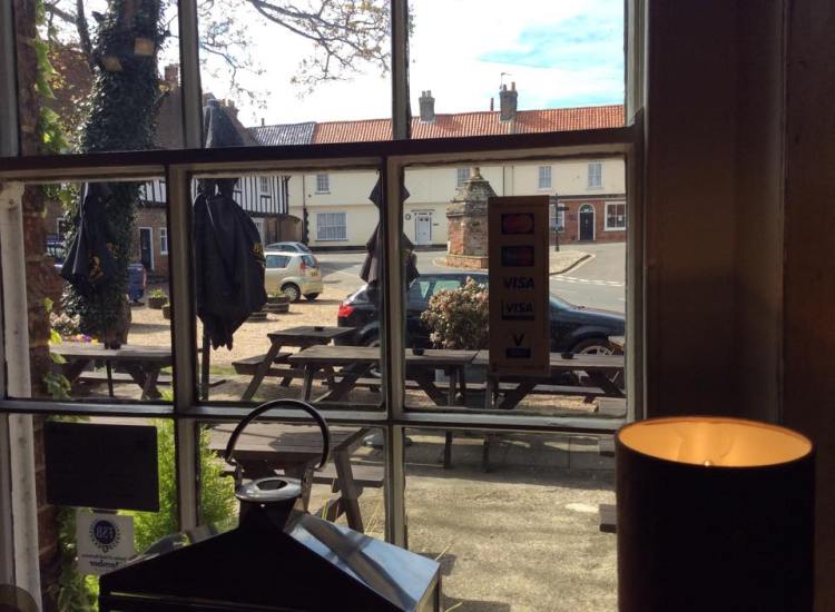 Time out at Walsingham enjoying a cold drink at The Bull Inn