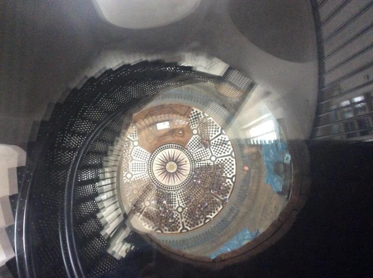 A view from the ceiling