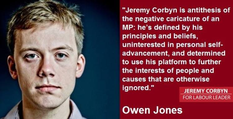 Owen Jones on Jeremy Corbyn