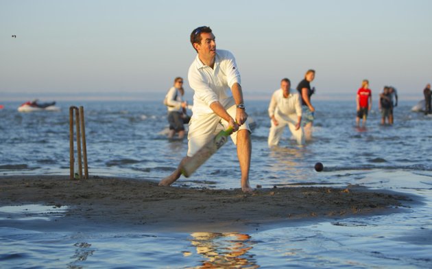 Cricket in the sea