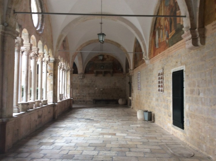 Inside the Dominican monastery  at Dubrovnik