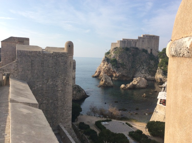 Lovrijenac Fortress, an imposing castle protecting western Dubrovnik. Also home of the dastardly King Joffrey in Game of Thrones