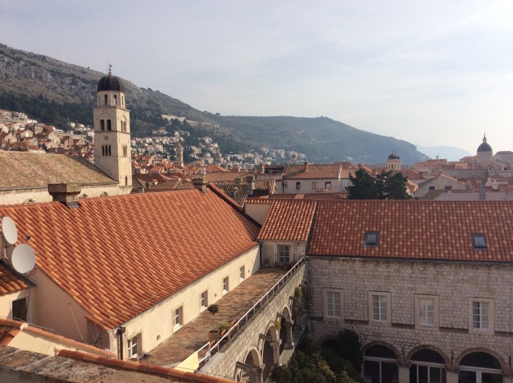 Beautiful red roofs of Dubrovnik