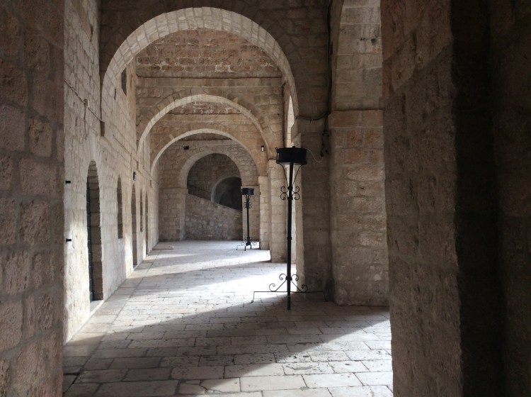 Inside Joffreys stronghold.