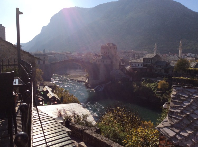 The view of Mostar as i ate
