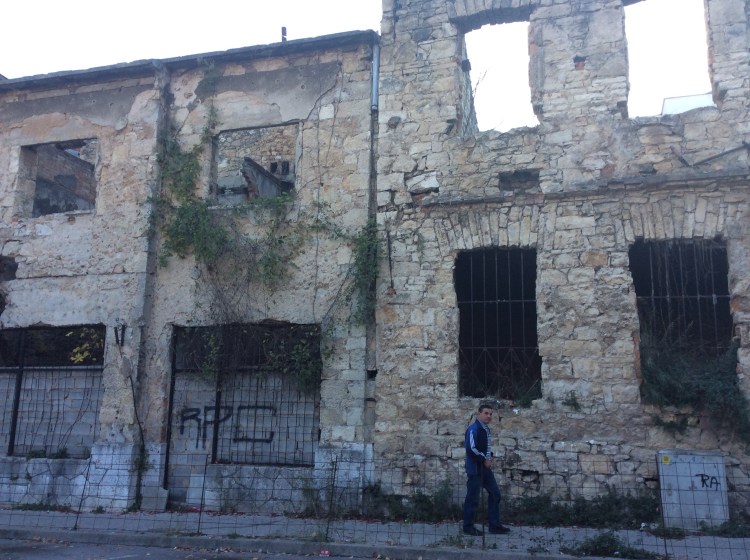The ruins of war in Mostar