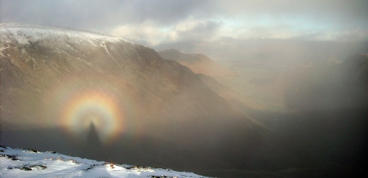 This Brockenspectre was actually captured on a neighbouring mountain to Skiddaw. (Credit to Simnel)