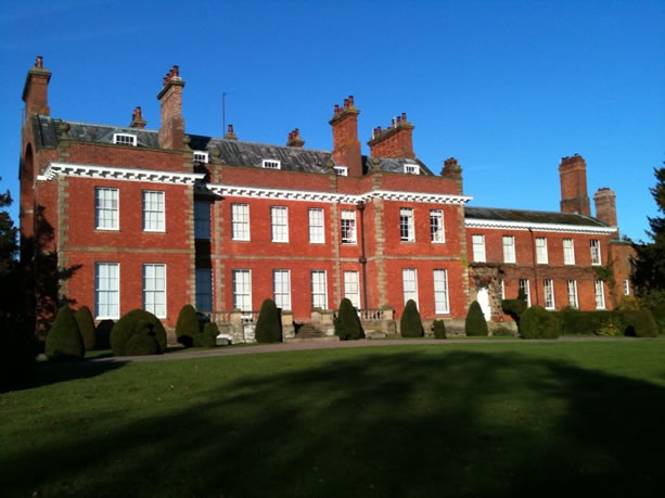 The rear of Halston Hall, ancestral home of John Mytton.