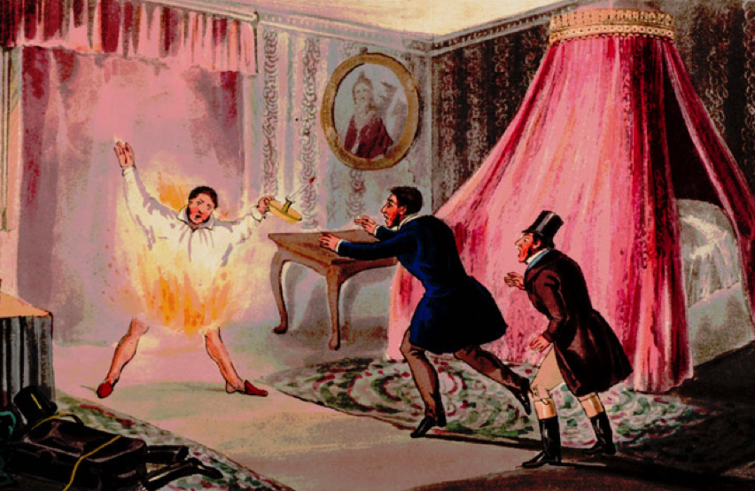 John 'Mad Jack' Mytton curing his hiccups.