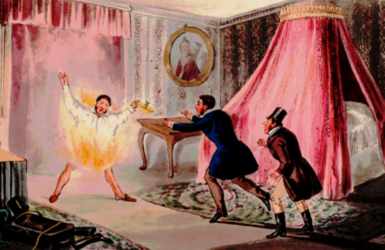 John 'Mad Jack' Mytton curing his hiccups.